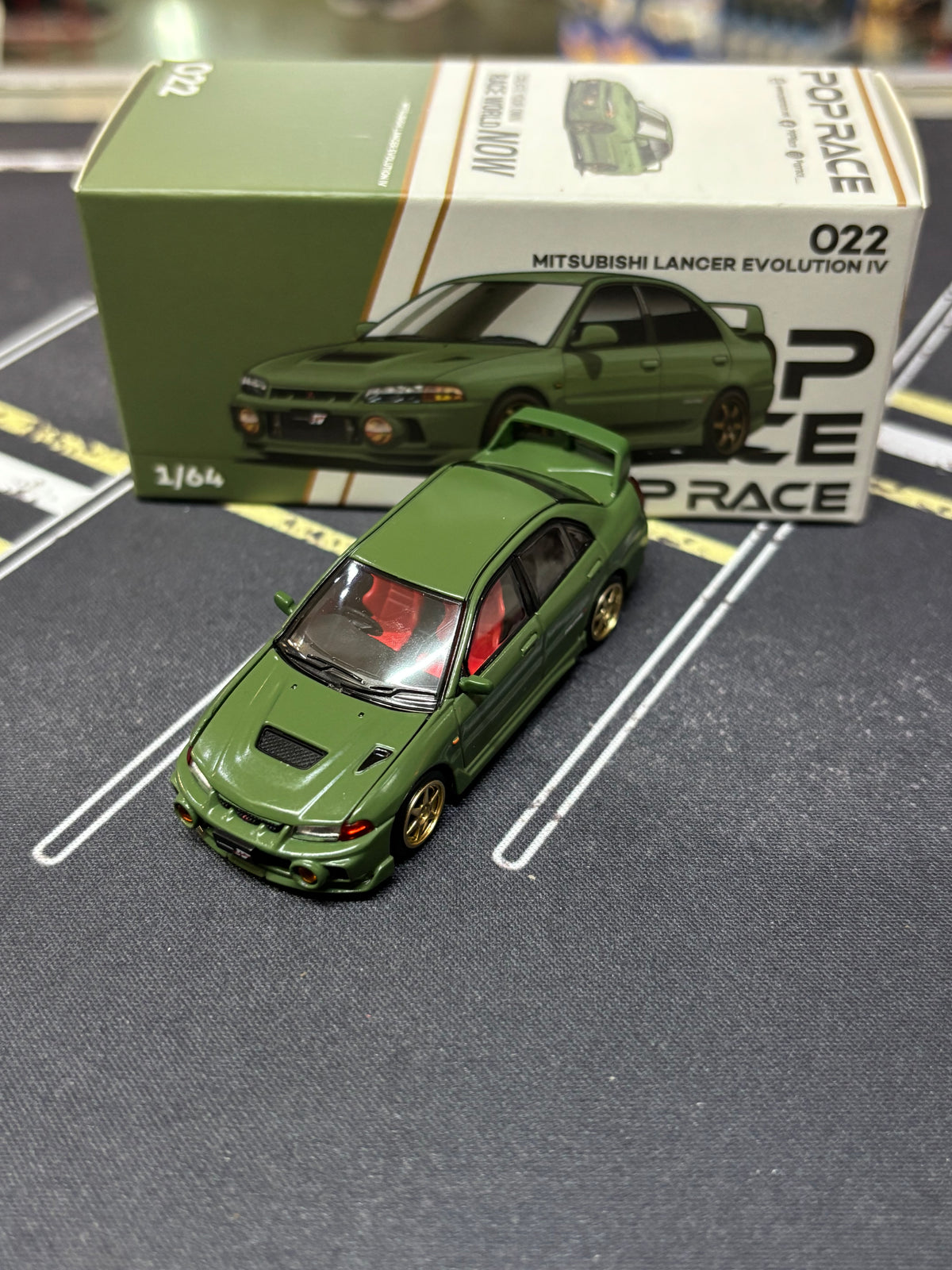 Pop Race Mitsubishi Lancer Evolution IV 022 (Blister Packaging