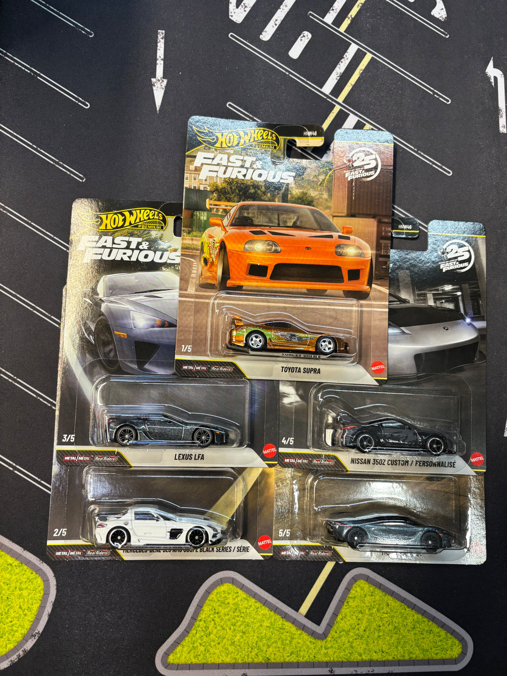 Hot Wheels Fast and Furious (R Assortment Full Set) w/ Toyota Supra Chase